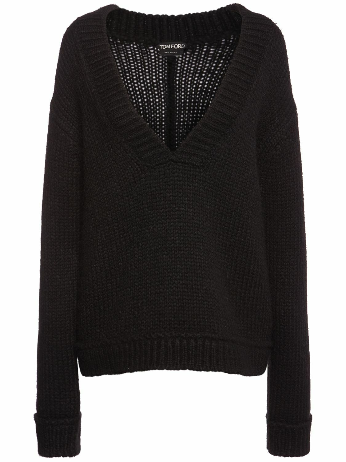 TOM FORD - Alpaca Blend Knit V Neck Sweater TOM FORD