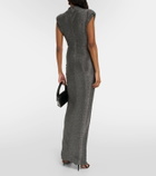 Diane von Furstenberg Apollo metallic jersey maxi dress
