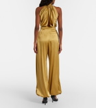 Nina Ricci Silk-blend satin wide-leg pants