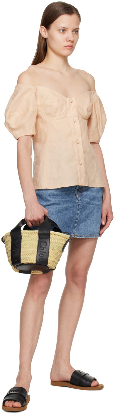 Chloé Beige Sense Small Basket Tote
