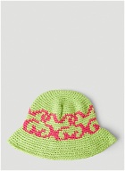 Knit Bucket Hat in Green