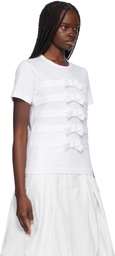 Comme des Garçons Girl White Cotton Jersey T-shirt