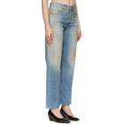 MM6 Maison Margiela Blue Straight-Leg Jeans