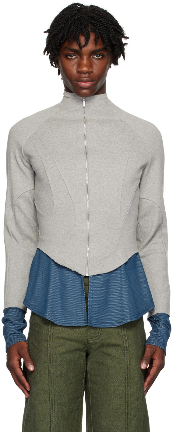 Mainline:RUS/Fr.CA/DE Gray & Blue Markas Sweatshirt