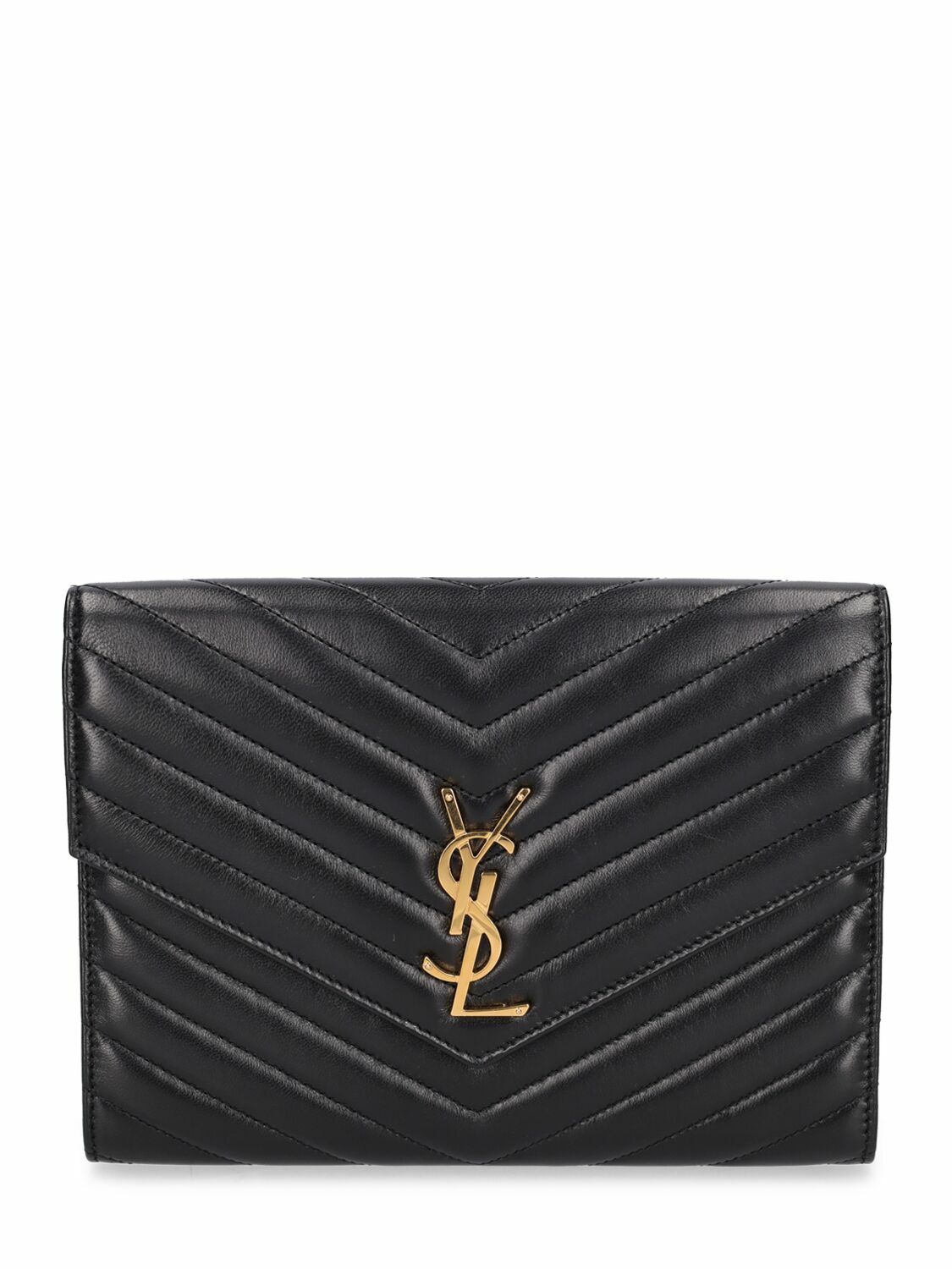 Saint Laurent Women Cassandre Matelassé Leather Tablet Pouch main image 1