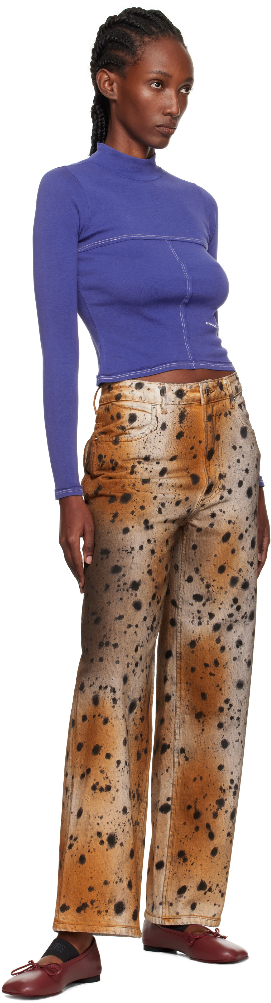Eckhaus Latta Tan & Beige Wide Leg Jeans