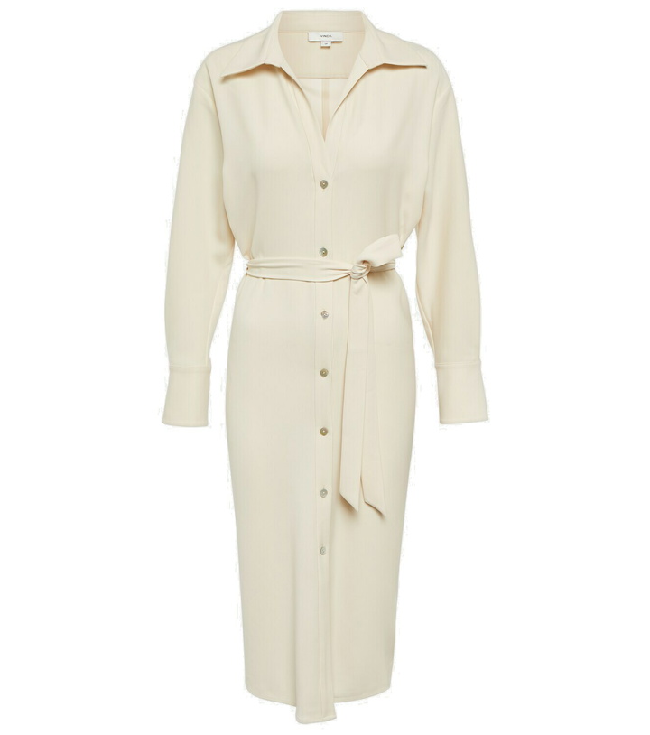 Photo: Vince Belted midi shirt dress