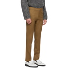 AMI Alexandre Mattiussi Tan Cigarette Trousers