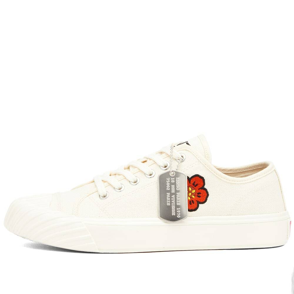 Kenzo Women s School Low Top Sneakers in Cream Kenzo