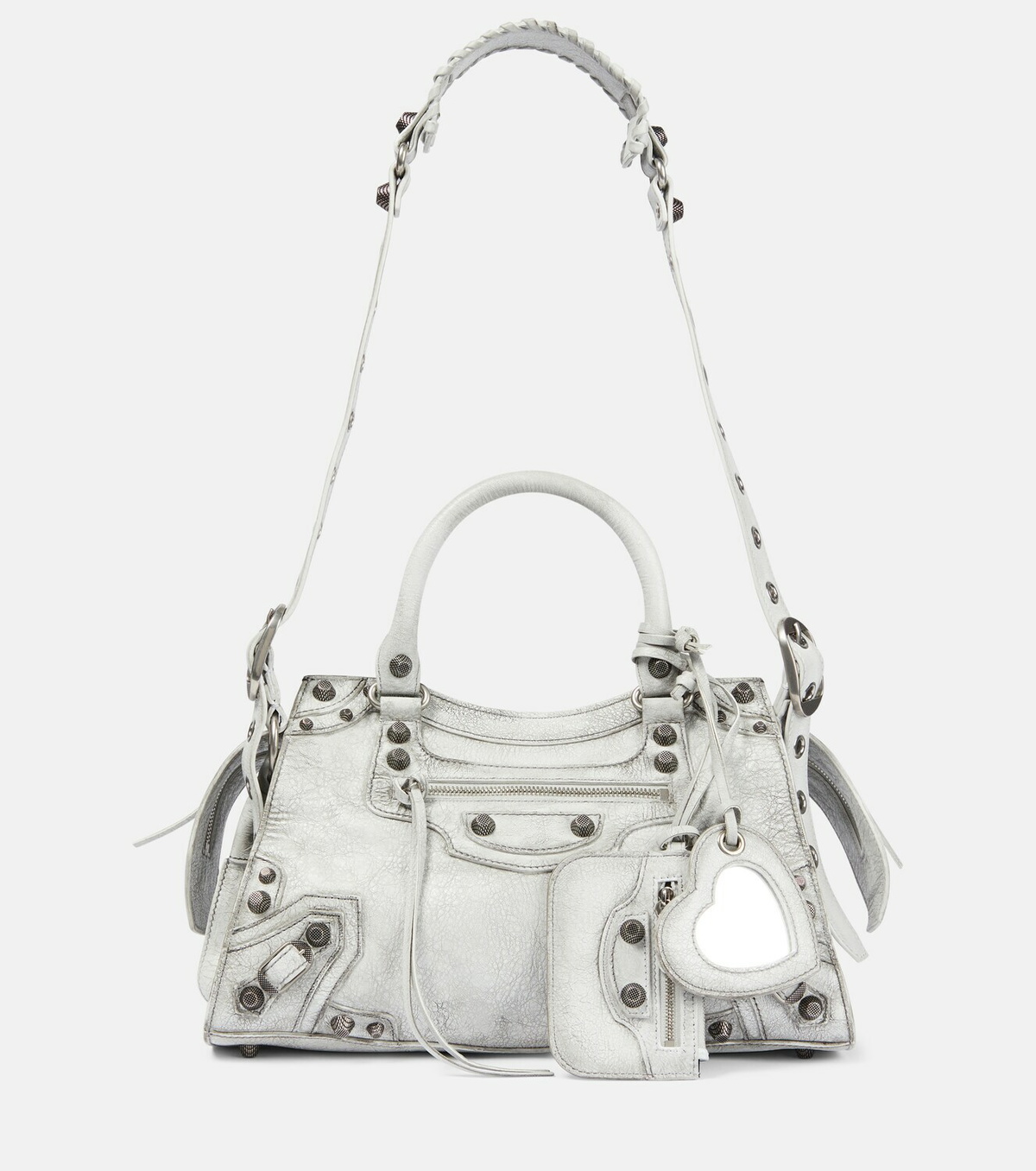 国内配送【BALENCIAGA】Neo Cagole City レザー バッグ Balenciaga Neo Cagole City Bag in Black | FWRD
