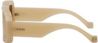 LOEWE Beige Paula's Ibiza Dive Sunglasses