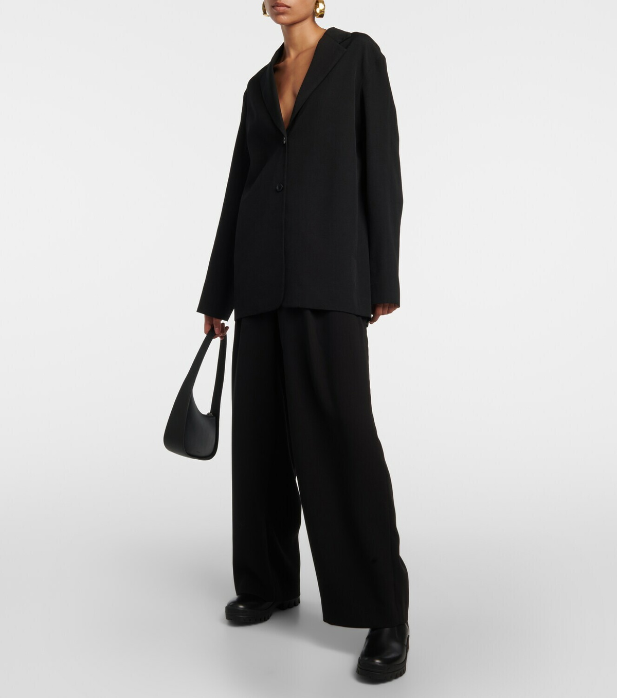 The Row Greta leather Chelsea boots