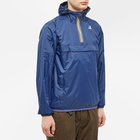 K-Way Men's Le Vrai 3.0 Leon Popover Packable Anorak in Blue Medievil