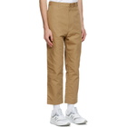 Comme des Garcons Homme Khaki Cotton Oxford Trousers