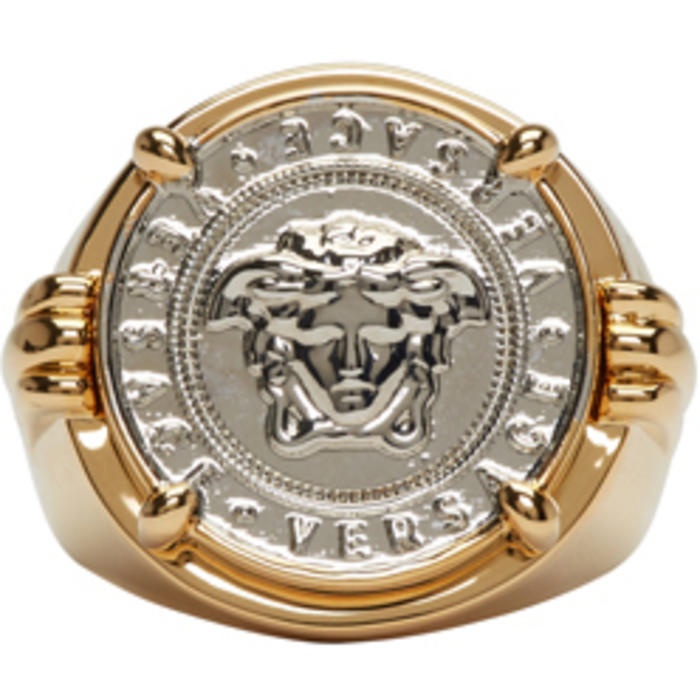 Photo: Versace Gold and Silver Medusa Ring