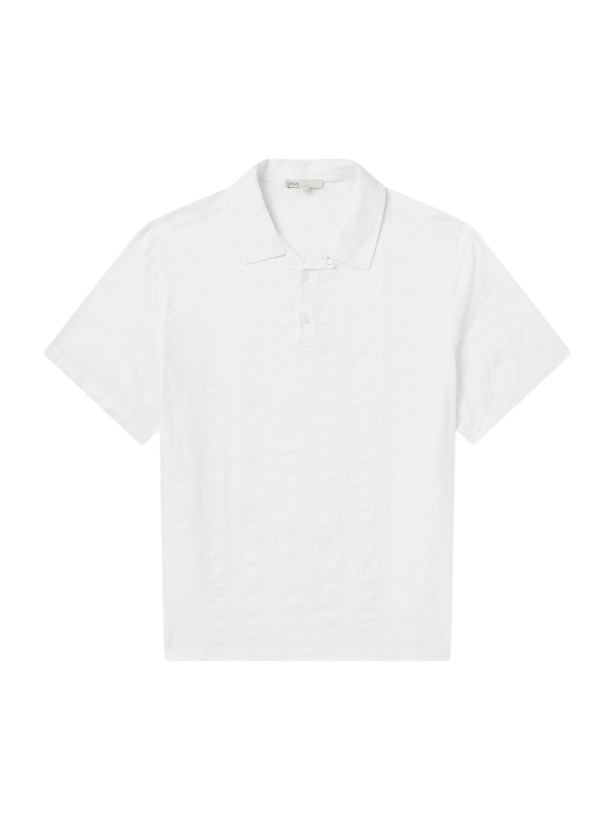 Photo: Onia - Cotton and Linen-Blend Polo Shirt - White