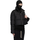 Rick Owens Moncler + Rick Owens Black Cropped Cyclopic Down Jacket