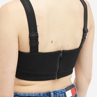 Tommy Jeans Women's Poly Rib Bralet Top in Black