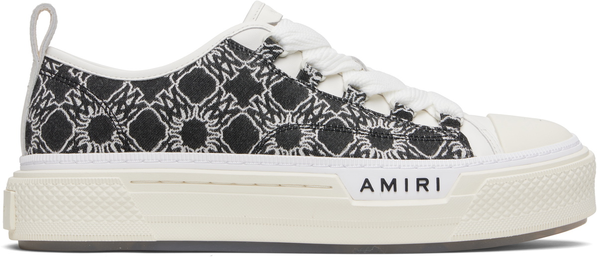 AMIRI Black & White MA Quad Court Low Sneakers Amiri