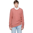 A.P.C. Pink Lorenz Crewneck Sweater