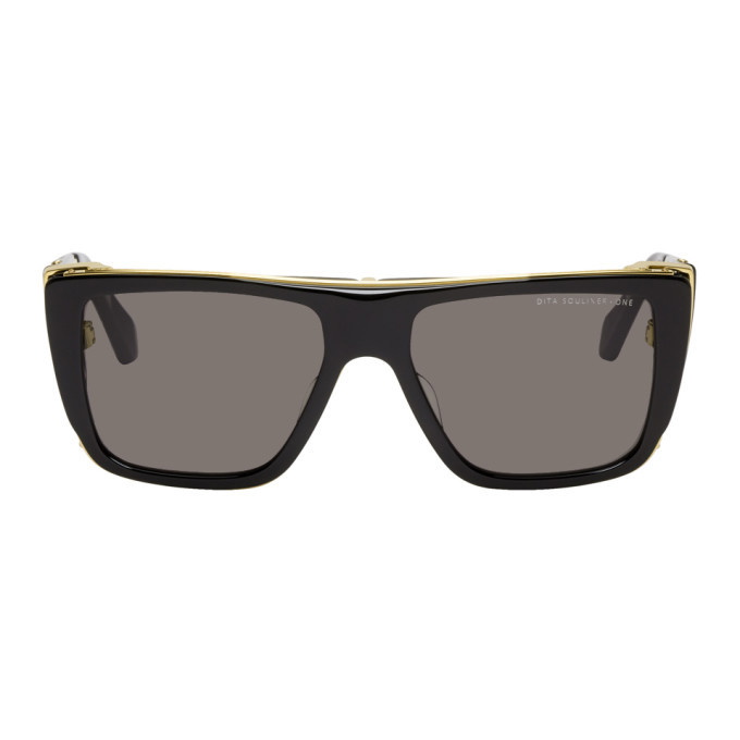 Photo: Dita Black and Gold Souliner-One Sunglasses