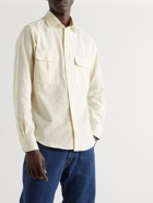 Drake's - Brushed Cotton-Twill Shirt - Neutrals