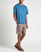 Brioni Mens T-shirt Slate in Blue