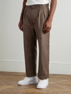 WTAPS - Straight-Leg Cotton-Twill Trousers - Brown