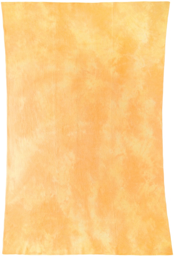 Photo: The Elder Statesman Orange & Yellow Cashmere Dub Hot Blanket
