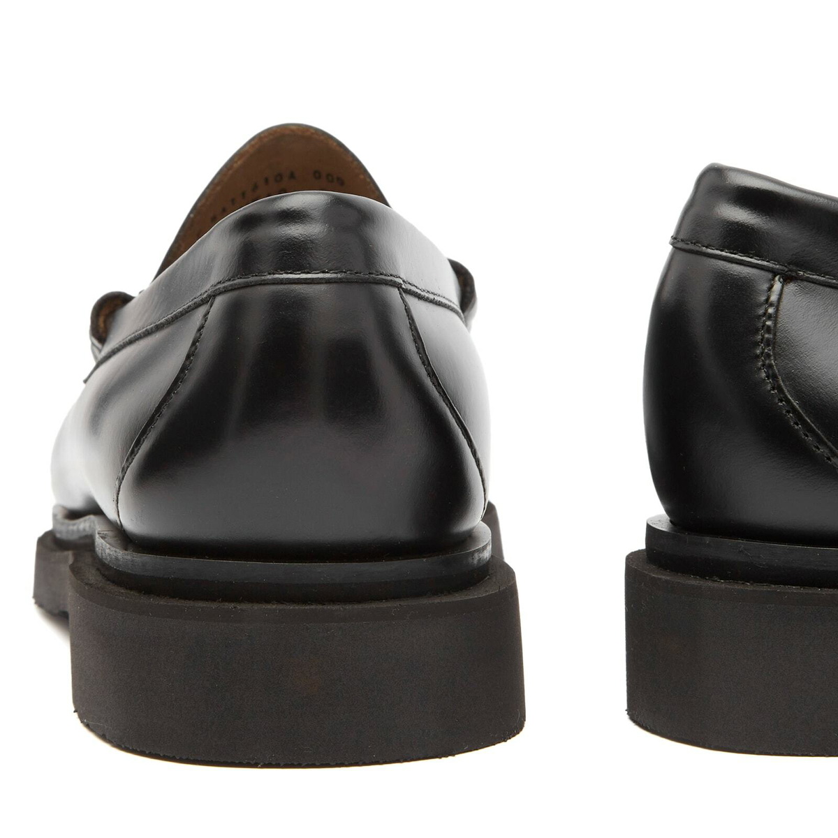Bass Weejuns Men's Larson Step Loafer in Black Leather