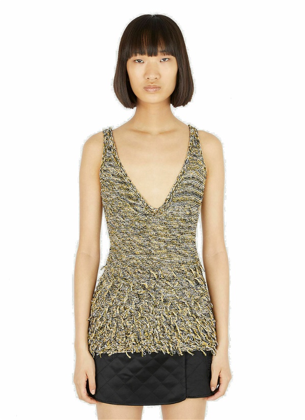 Photo: Durazzi Milano - Mouline Knit Tank Top in Yellow