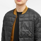 Taion Men's Mountain Crew Neck Light Down Jacket in Black
