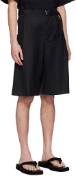 Youth Black Belted Shorts