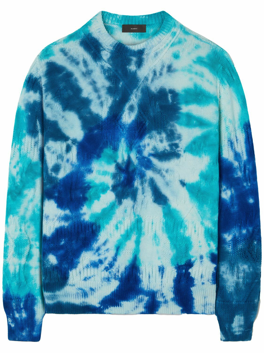 ALANUI - Tie Dye Wool Knit Crewneck Sweater