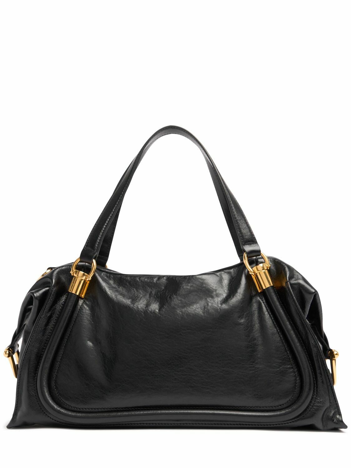 トートバッグ CHLOE BLACK LEATHER PARATY 24 SHOPPING BAG Chloé Paraty 24 Leather Shoulder Bag | Nordstrom