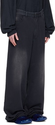 Balenciaga Black Baggy Lounge Pants