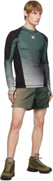 RCOS Green & Black Compression Base Layer T-shirt