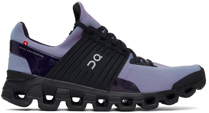 Photo: On Black & Purple Limited Edition Cloudswift Edge Prism Sneakers