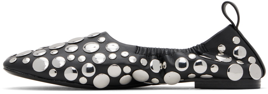 SIMONMILLER Black Studded Riad Ballerina Flats