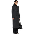 Maison Margiela Black & Gray Double Breasted Coat
