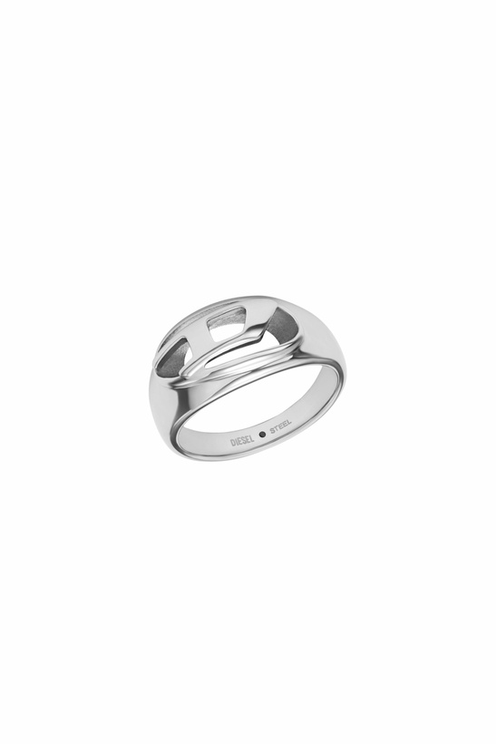Photo: Diesel Stainless Steel Band Ring - Rings - Unisex - Silver