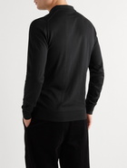 John Smedley - Bradwell Slim-Fit Sea Island Cotton Polo Shirt - Black