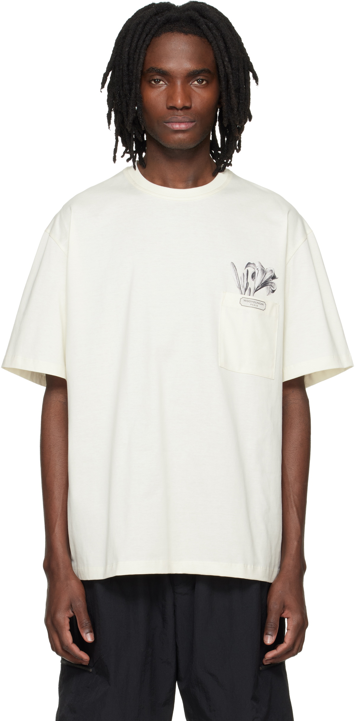 WOOYOUNGMI Pink Cotton Back Logo T-shirt Wooyoungmi