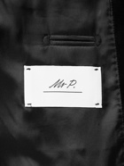 Mr P. - Cotton-Blend Velvet Tuxedo Jacket - Black