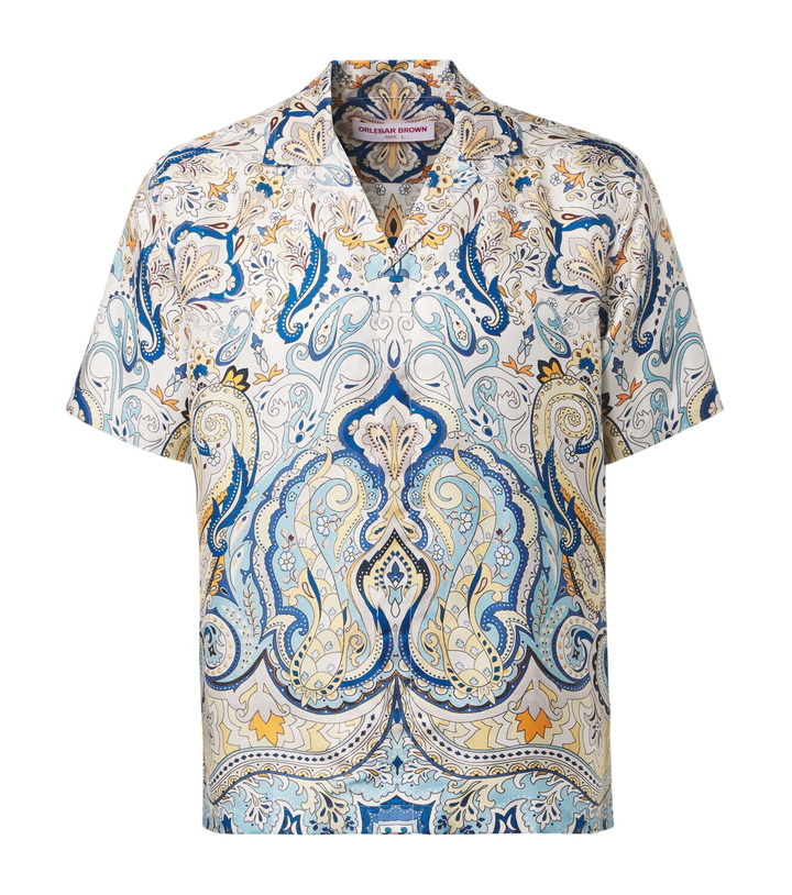 Photo: Orlebar Brown Maitan paisley silk shirt