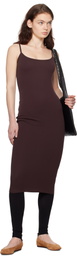 FLORE FLORE Brown Bibi Midi Dress