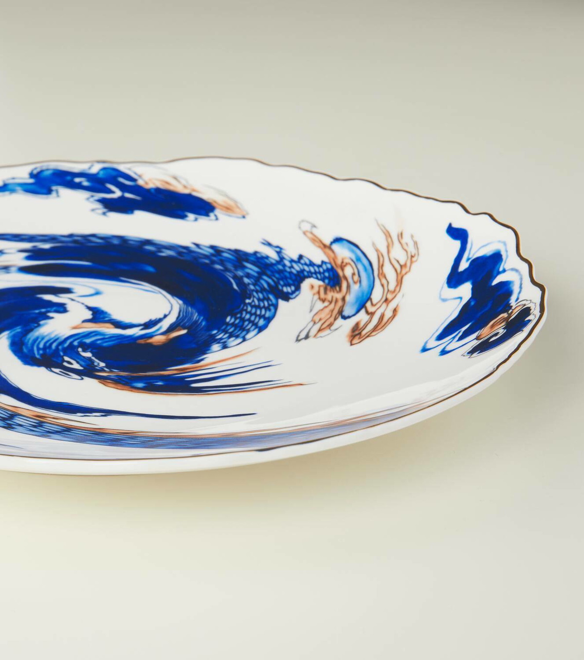 Seletti x Diesel Living Classics on Acid Imari Dragon dinner plate
