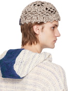 VITELLI SSENSE Exclusive Brown Flower Beanie
