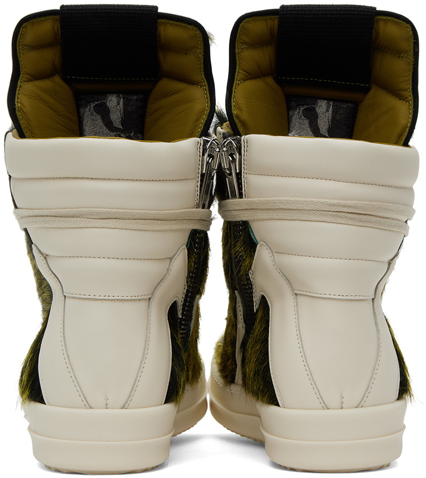 Rick Owens Green Geobasket Sneakers Rick Owens