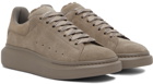 Alexander McQueen Taupe Oversized Sneakers